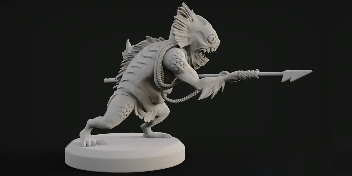 3D character modeling: sculpting stage
